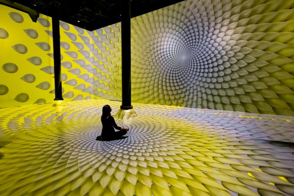 artechouse pantone color of the year illuminating ultimate gray